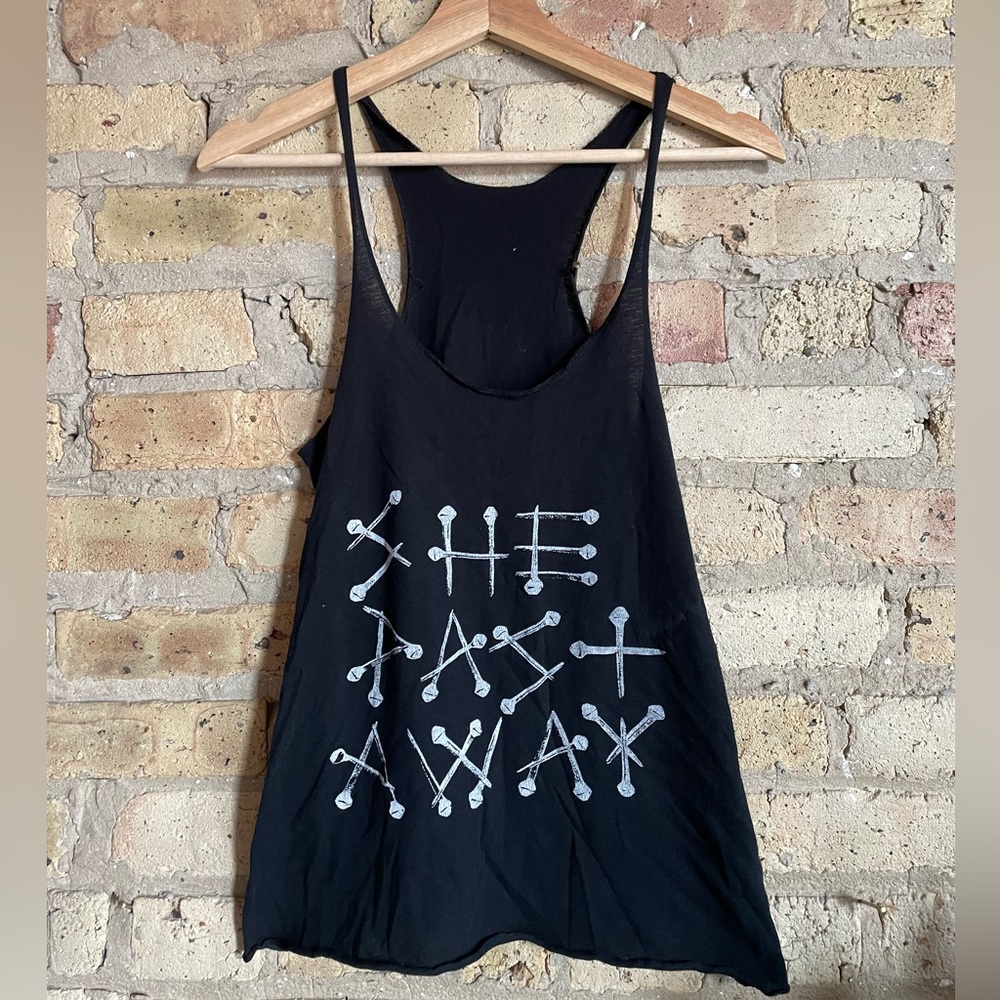 She past away band tank top